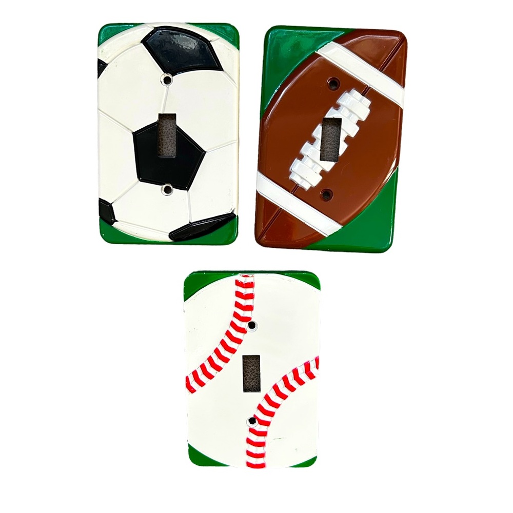 Sports Theme Light Switch Plate Covers